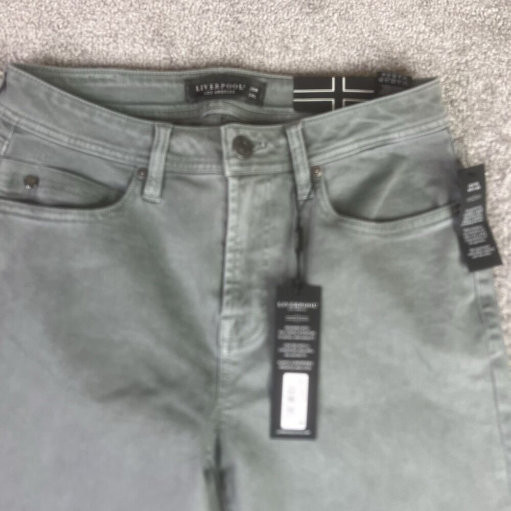 Liverpool Jeans Mens 28x34 Black Regent Relaxed Straight Preppy Casual